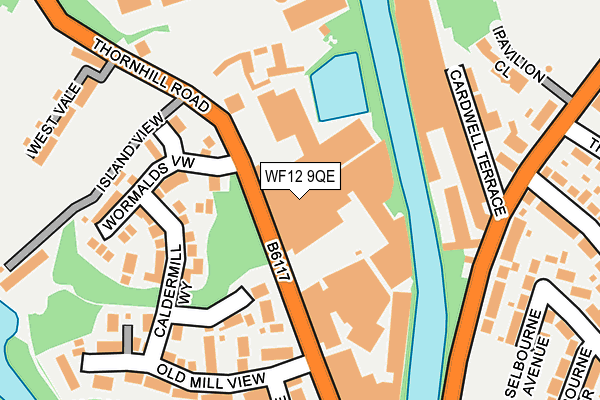 WF12 9QE map - OS OpenMap – Local (Ordnance Survey)