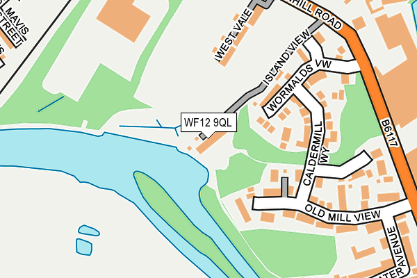 WF12 9QL map - OS OpenMap – Local (Ordnance Survey)