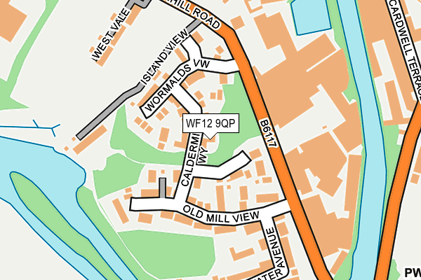 WF12 9QP map - OS OpenMap – Local (Ordnance Survey)