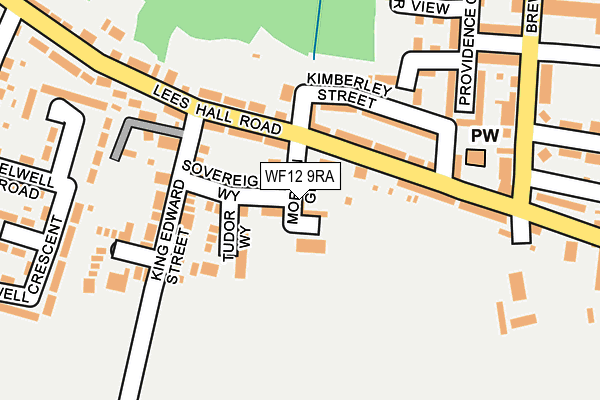 WF12 9RA map - OS OpenMap – Local (Ordnance Survey)