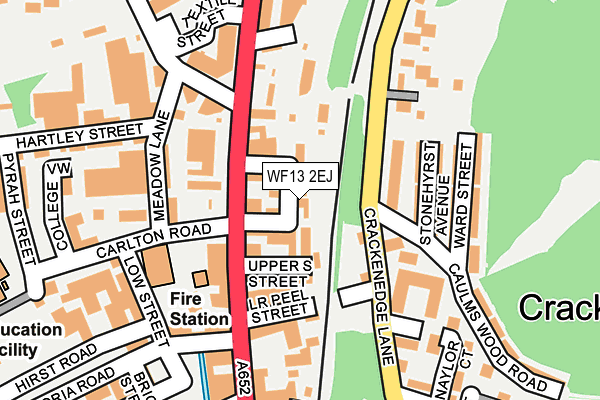 WF13 2EJ map - OS OpenMap – Local (Ordnance Survey)