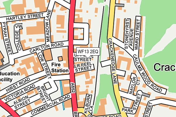 WF13 2EQ map - OS OpenMap – Local (Ordnance Survey)