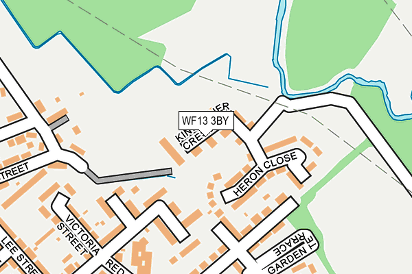 WF13 3BY map - OS OpenMap – Local (Ordnance Survey)