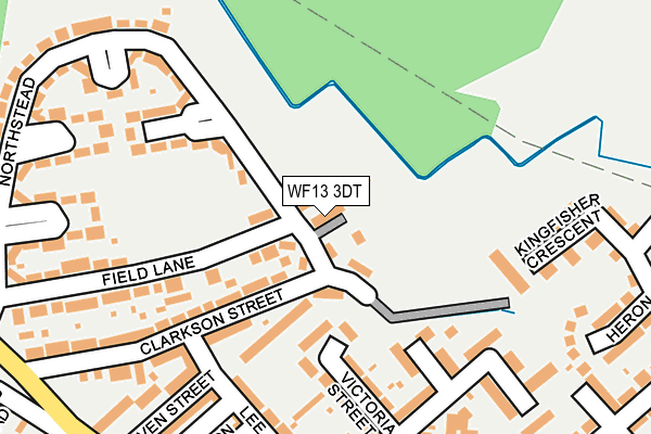 WF13 3DT map - OS OpenMap – Local (Ordnance Survey)