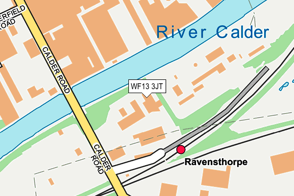 WF13 3JT map - OS OpenMap – Local (Ordnance Survey)