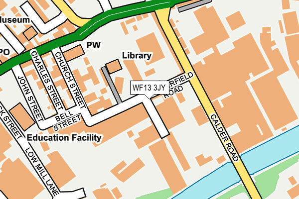 WF13 3JY map - OS OpenMap – Local (Ordnance Survey)
