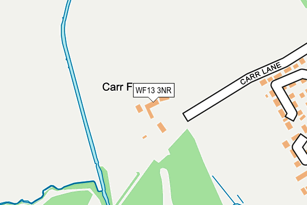 WF13 3NR map - OS OpenMap – Local (Ordnance Survey)