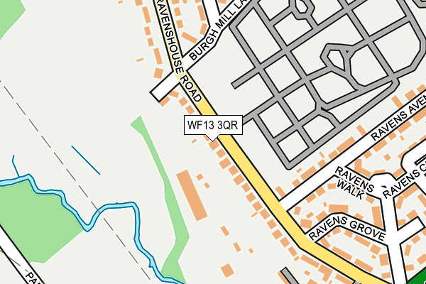 WF13 3QR map - OS OpenMap – Local (Ordnance Survey)