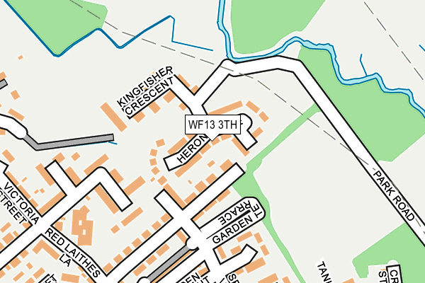 WF13 3TH map - OS OpenMap – Local (Ordnance Survey)