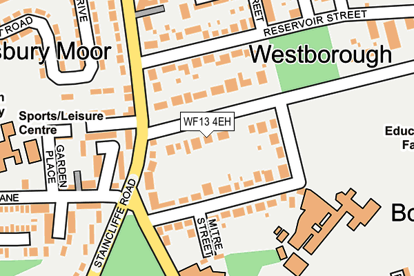 WF13 4EH map - OS OpenMap – Local (Ordnance Survey)