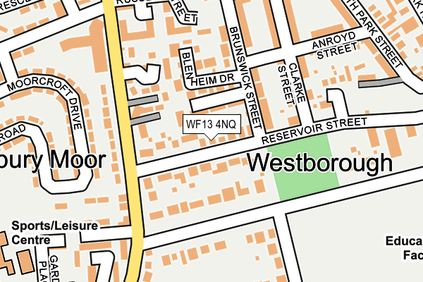 WF13 4NQ map - OS OpenMap – Local (Ordnance Survey)