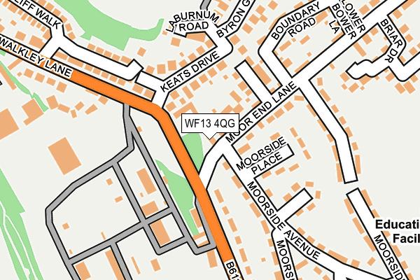 WF13 4QG map - OS OpenMap – Local (Ordnance Survey)