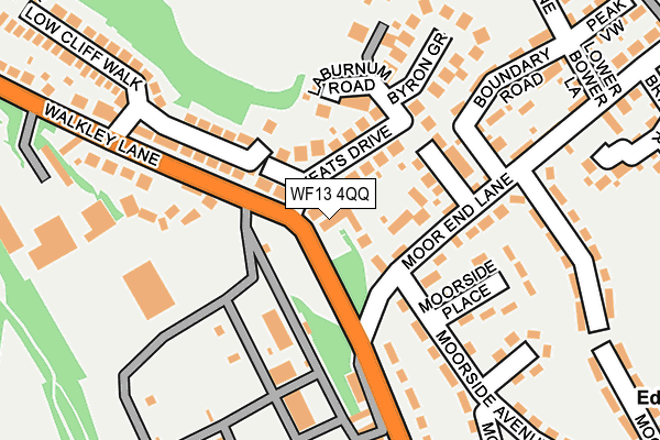 WF13 4QQ map - OS OpenMap – Local (Ordnance Survey)