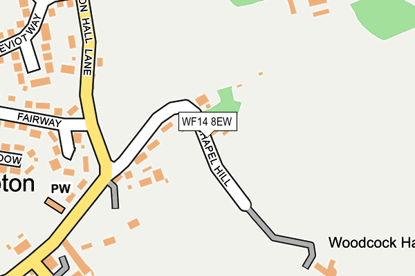 Map of WOODBANK ESTATES LIMITED at local scale