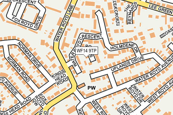 Map of WOK KITCHEN (LEEDS) LTD at local scale