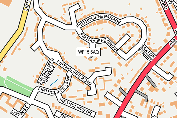 WF15 6AQ map - OS OpenMap – Local (Ordnance Survey)