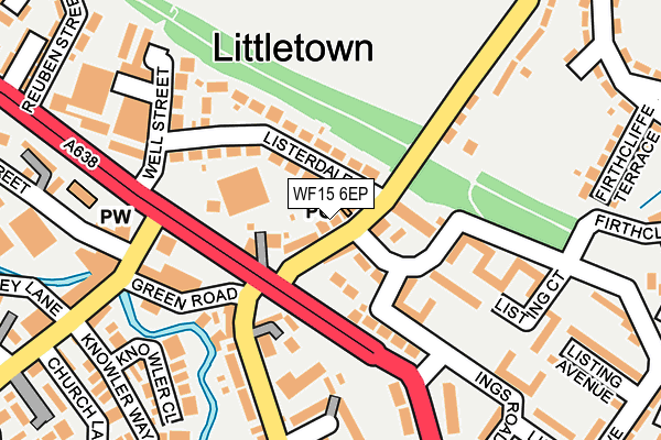 Map of BROWNS OF LIVERSEDGE LIMITED at local scale