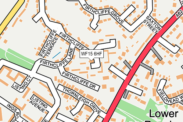 WF15 6HF map - OS OpenMap – Local (Ordnance Survey)