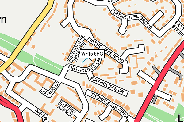 WF15 6HG map - OS OpenMap – Local (Ordnance Survey)