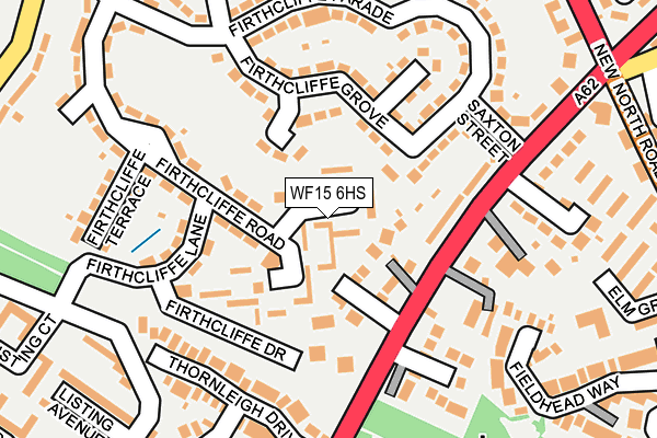 WF15 6HS map - OS OpenMap – Local (Ordnance Survey)