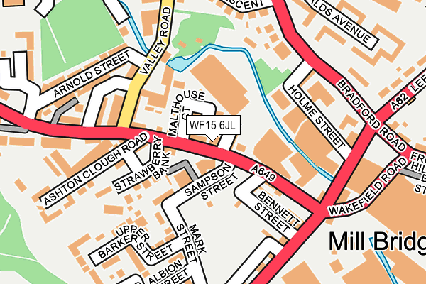WF15 6JL map - OS OpenMap – Local (Ordnance Survey)