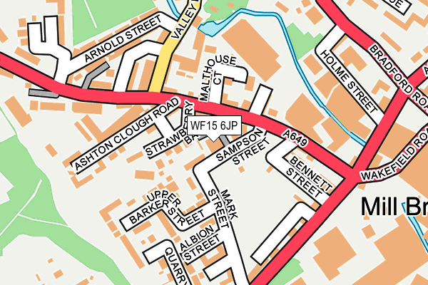 WF15 6JP map - OS OpenMap – Local (Ordnance Survey)