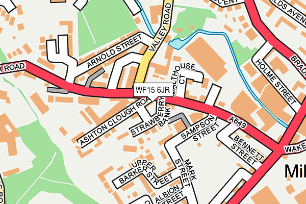 WF15 6JR map - OS OpenMap – Local (Ordnance Survey)