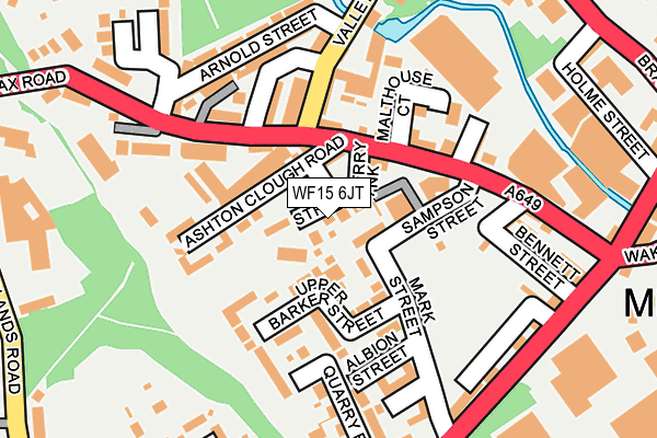 WF15 6JT map - OS OpenMap – Local (Ordnance Survey)