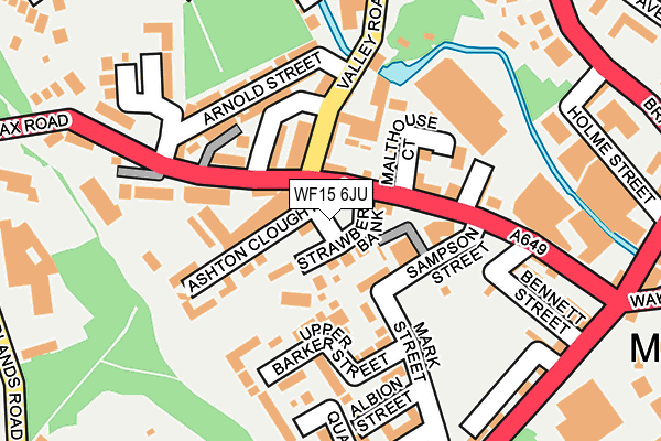 WF15 6JU map - OS OpenMap – Local (Ordnance Survey)