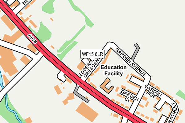 WF15 6LR map - OS OpenMap – Local (Ordnance Survey)