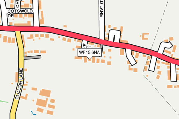 WF15 6NA map - OS OpenMap – Local (Ordnance Survey)