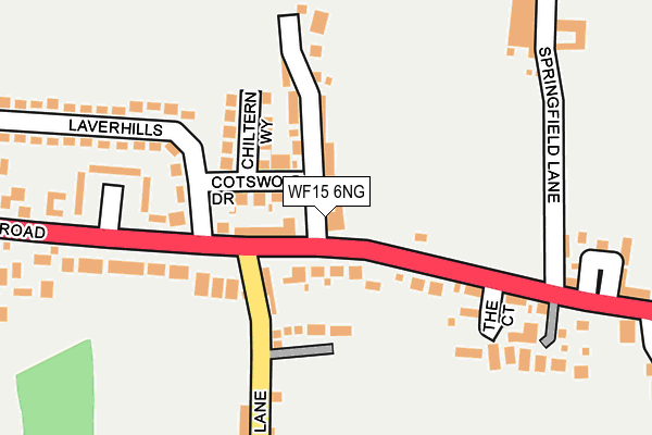 WF15 6NG map - OS OpenMap – Local (Ordnance Survey)