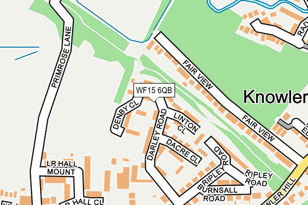 WF15 6QB map - OS OpenMap – Local (Ordnance Survey)