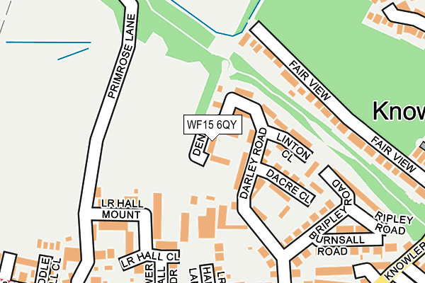 WF15 6QY map - OS OpenMap – Local (Ordnance Survey)