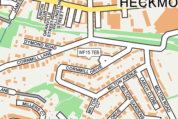 WF15 7EB map - OS OpenMap – Local (Ordnance Survey)
