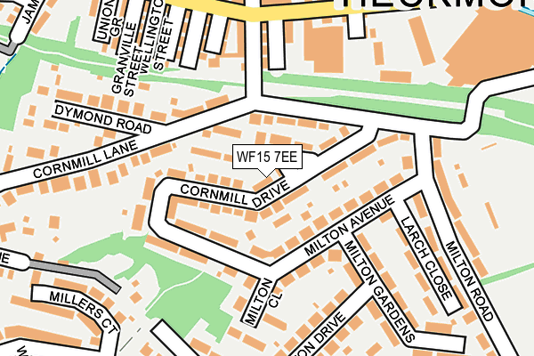 WF15 7EE map - OS OpenMap – Local (Ordnance Survey)