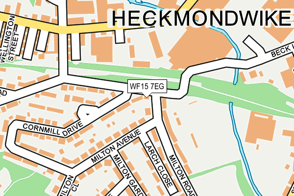 WF15 7EG map - OS OpenMap – Local (Ordnance Survey)