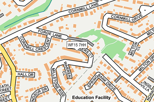 WF15 7HH map - OS OpenMap – Local (Ordnance Survey)
