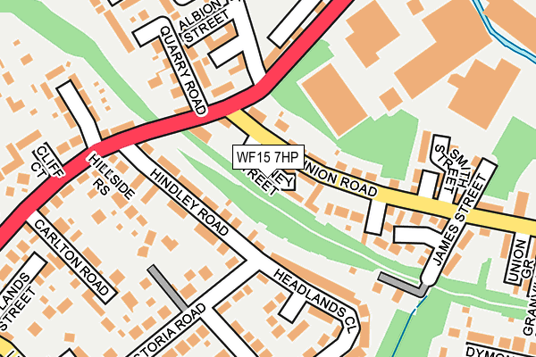 WF15 7HP map - OS OpenMap – Local (Ordnance Survey)