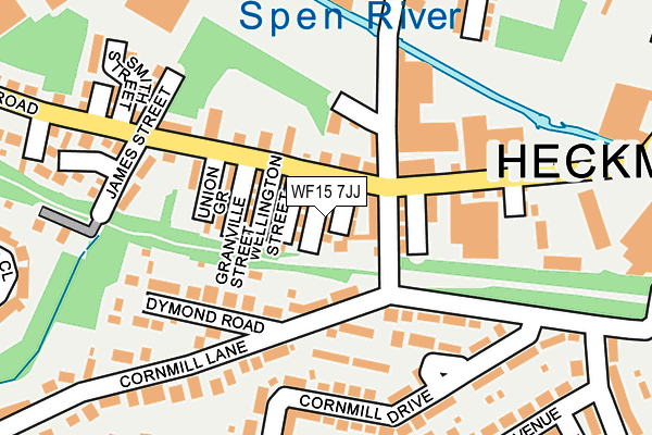 WF15 7JJ map - OS OpenMap – Local (Ordnance Survey)