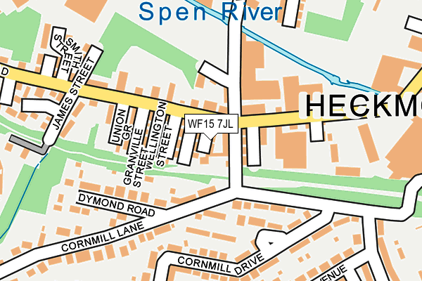 WF15 7JL map - OS OpenMap – Local (Ordnance Survey)