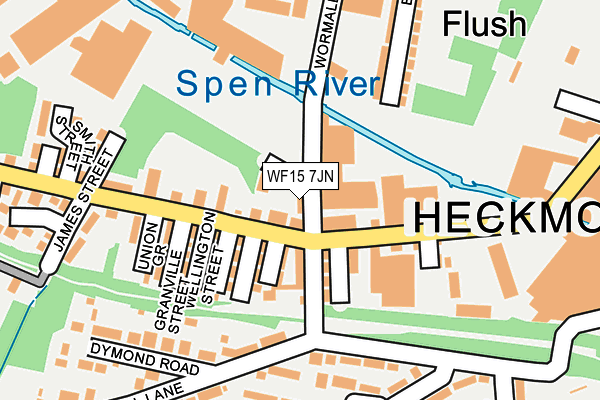 WF15 7JN map - OS OpenMap – Local (Ordnance Survey)