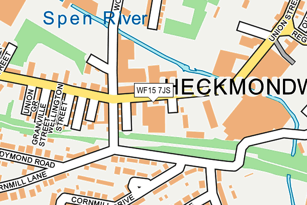 WF15 7JS map - OS OpenMap – Local (Ordnance Survey)