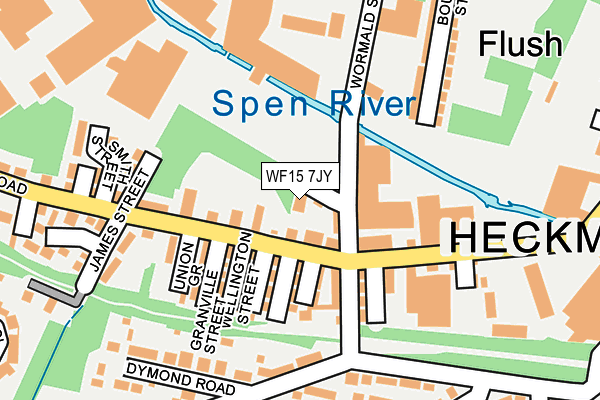 WF15 7JY map - OS OpenMap – Local (Ordnance Survey)