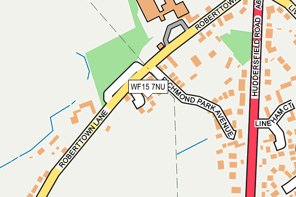 WF15 7NU map - OS OpenMap – Local (Ordnance Survey)