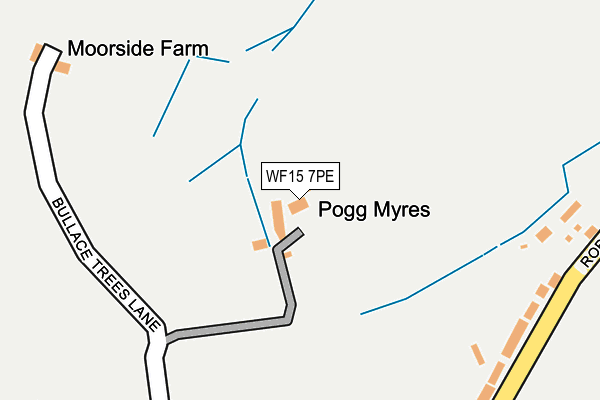 WF15 7PE map - OS OpenMap – Local (Ordnance Survey)