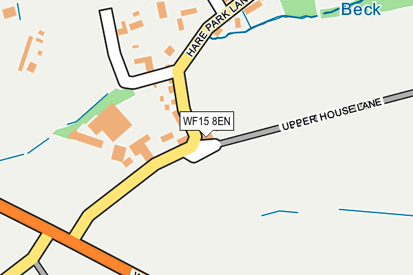 WF15 8EN map - OS OpenMap – Local (Ordnance Survey)