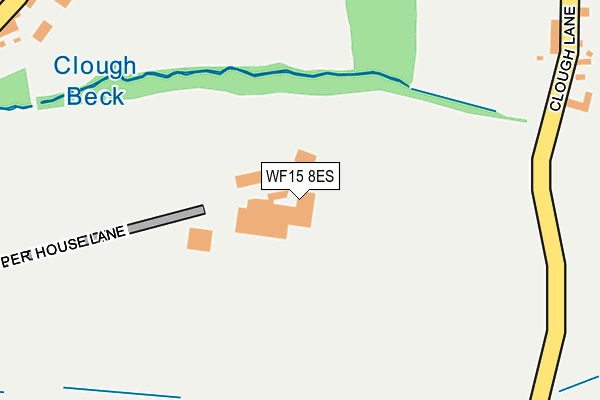 WF15 8ES map - OS OpenMap – Local (Ordnance Survey)