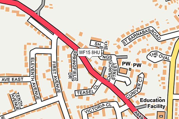 Map of PARMARS (YORKSHIRE) LTD at local scale