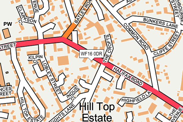 Map of STAINCLIFFE FRESH GROCERS UK LTD at local scale